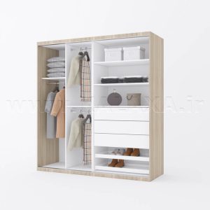 کمد درب ریلی مدل KRM102 2 کمد درب ریلی مدل KRM102