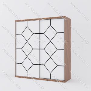طراحی کمد ریلی شیک و کاربردی برای اتاق خواب با رنگبندی متنوع