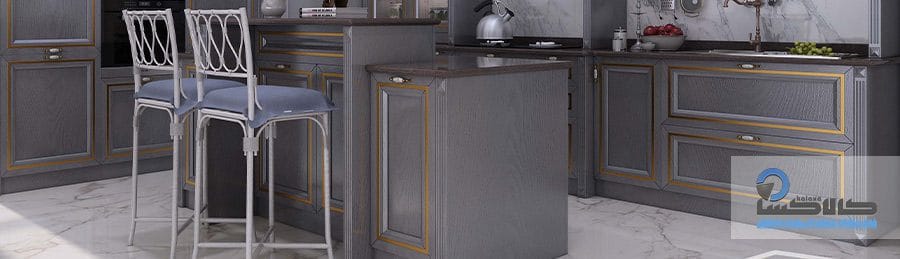 membrane kitchen cabinets03 کابینت ممبران خاکستری | کابینت ممبران طوسی
