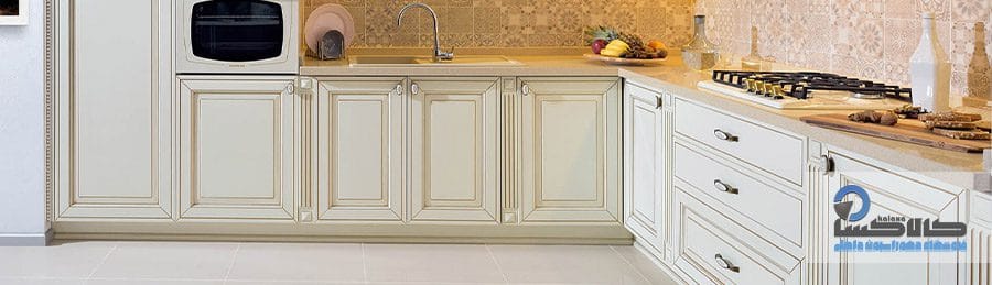 membrane kitchen cabinets05 کابینت ممبران کرم صدفی