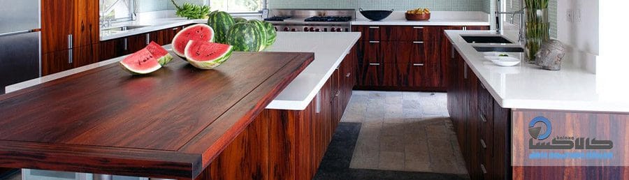 Cherry wood کابینت با چوب گیلاس