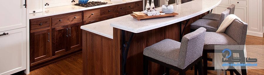 Walnut wood کابینت با چوب درخت گردو