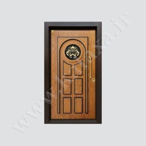 parssglass 1 original درب ضد سرقت تک لنگه مدل هاکان پتینه روکش بلوط — تصویر 2