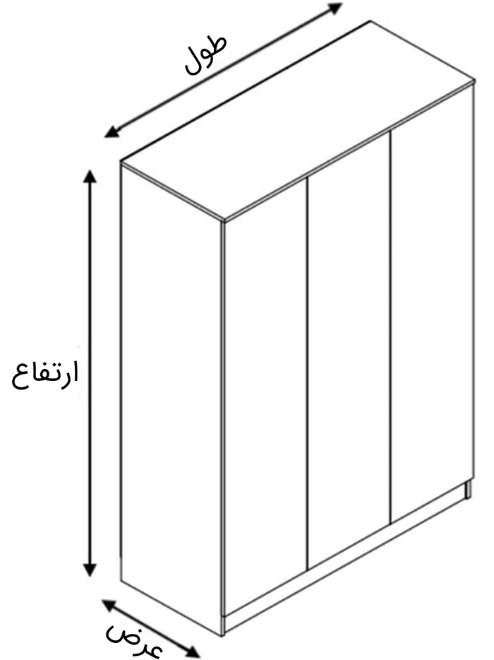 اندازه گیری کلی کمد