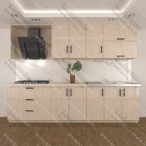 کابینت آماده ام دی اف 3 متری دستگیره — تصویر 2