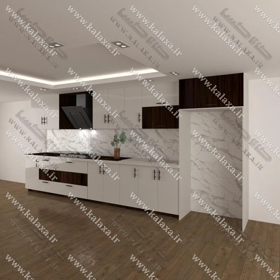 کابینت آماده های گلاس 5 متری ترکیبی