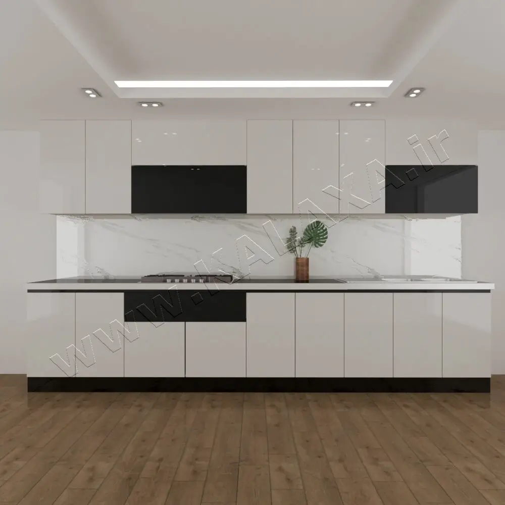 کابینت آماده ۴متری هایگلاس ترکیبی