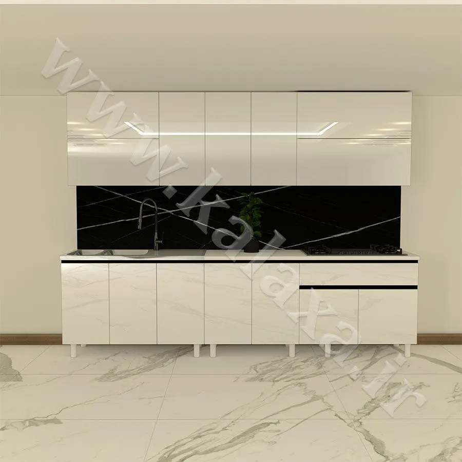 نصب کابینت هایگلاس پیش ساخته اقتصادی برای بازسازی آشپزخانه