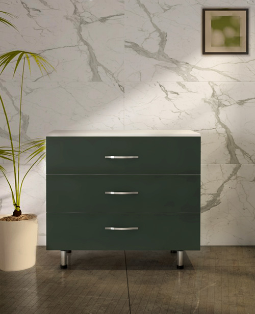 کابینت تکی زمینی کشودار