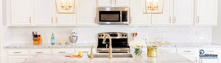 کابینت نئوکلاسیک ممبران سفید طلایی