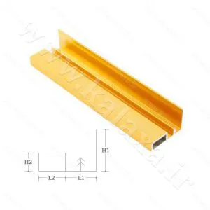 دستگیره مخفی ال لبه دار ترک مدل DMN400