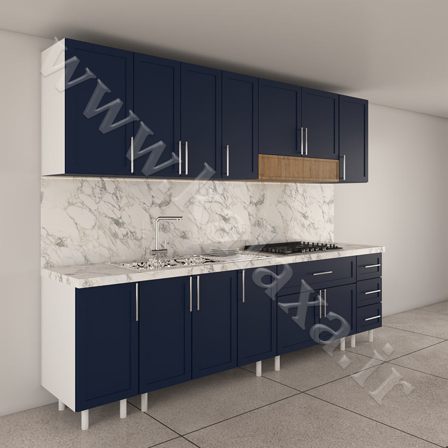 کابینت آماده ممبران نئوکلاسیک 3 متری طرح درب ساده 10 قیمت کابینت ممبران آماده با طرحهای مدرن