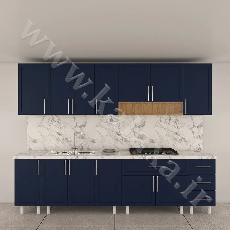 کابینت آماده ممبران نئوکلاسیک 3 متری طرح درب ساده (11)