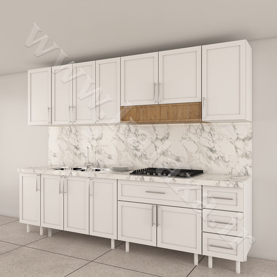کابینت آماده ممبران نئوکلاسیک 3 متری طرح درب ساده 6 قیمت کابینت ممبران آماده با طراحی خاص