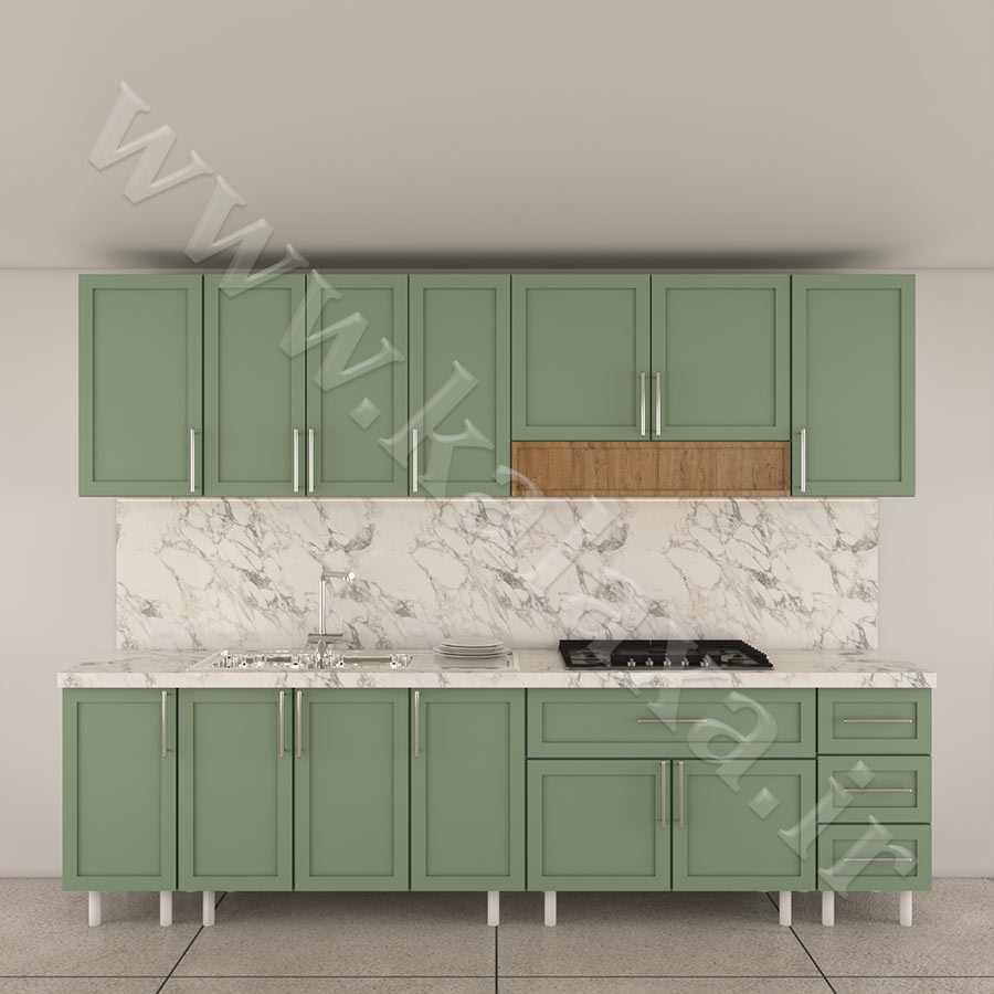 کابینت آماده ممبران نئوکلاسیک 3 متری طرح درب ساده 8 قیمت کابینت ممبران آماده با رنگهای متنوع