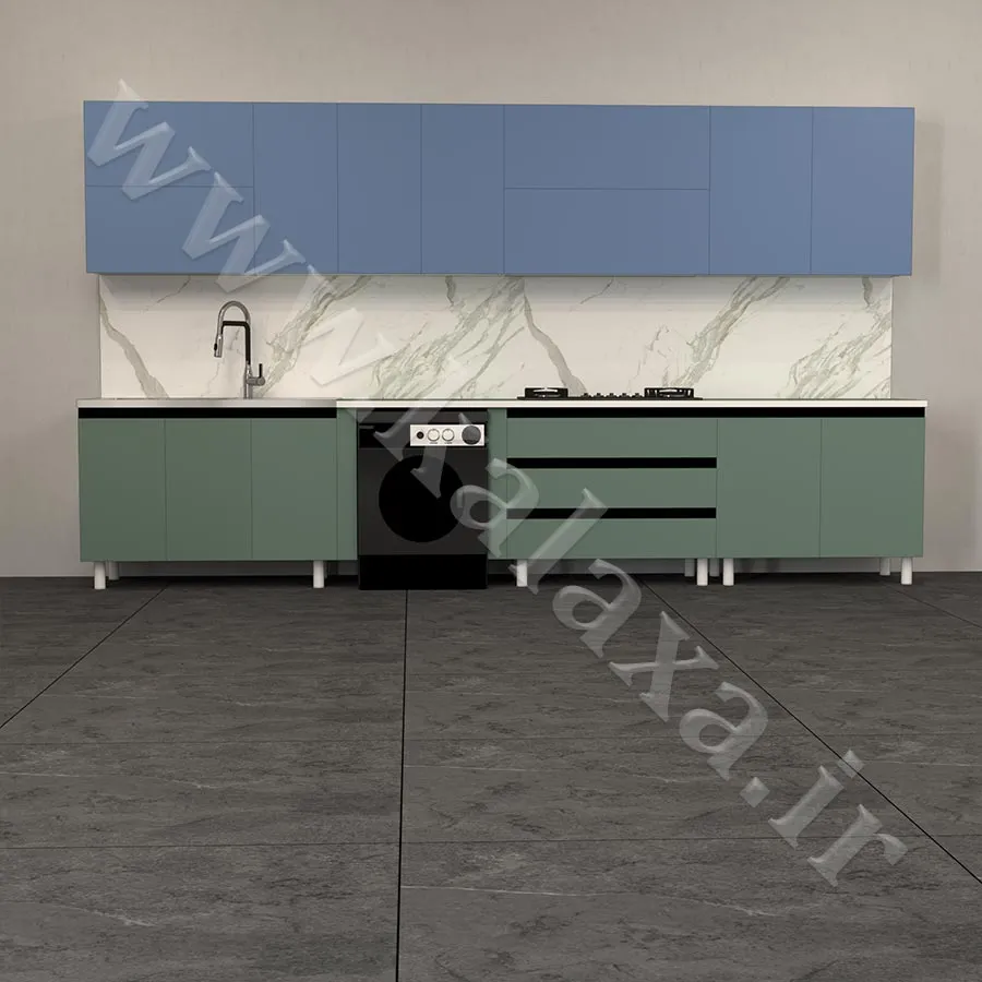 کابینت 4 متری آماده برای آشپزخانه کوچک و نقلی