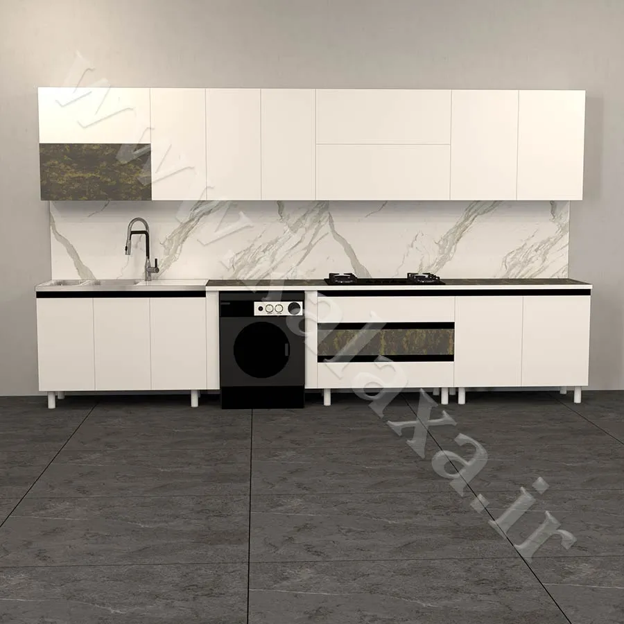مدل‌های جدید کابینت 4 متری آماده آشپزخانه با روکش ضد خش