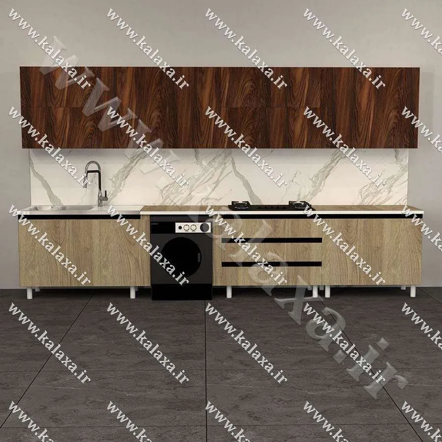 مدل‌های شیک کابینت 4 متری آماده آشپزخانه با قابلیت نصب سریع