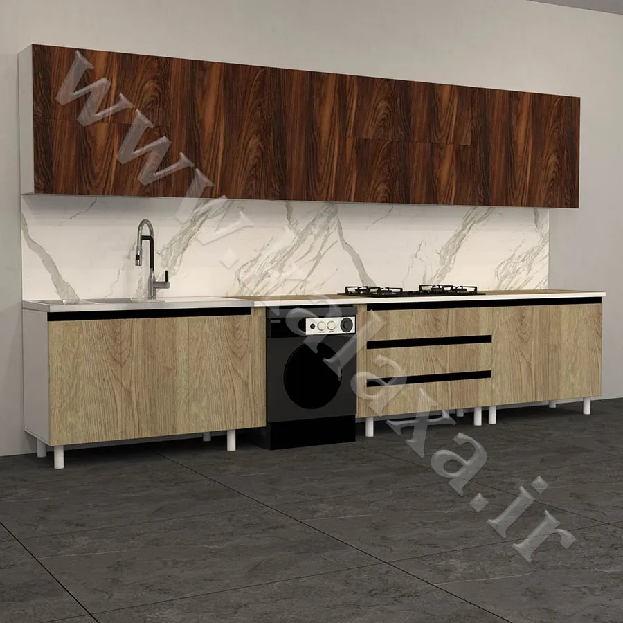 کابینت آماده شرکتی 4 متری با مقاومت بالا و طراحی شیک