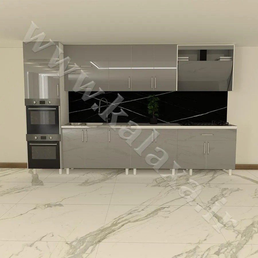 کابینت اماده هایگلاس دستگیره ای 3.6 متری (4)