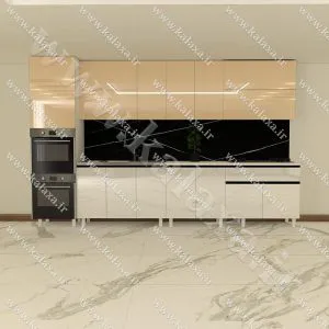 کابینت اماده هایگلاس ایرانی 3.6متری بی دستگیره +کابینت فر — تصویر 5