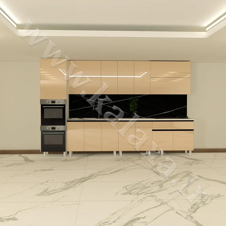 کابینت هایگلاس اماده 3.60 متری دستگیره مخفی (5)