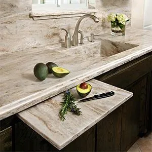 صفحه کابینت پی‌وی‌سی با روکش سنگ مصنوعی