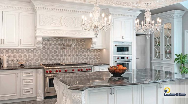 ترکیب رنگ کابینت ممبران با رنگ طلایی و نقره‌ای