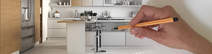 طراحی حرفه ای کابینت اشپزخانه