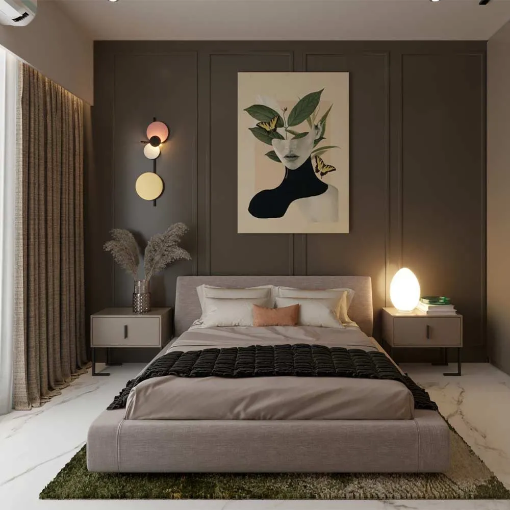 طراحی سه بعدی اتاق خواب مدرن