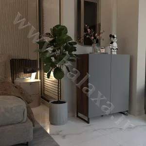 اجرای طراحی جاکفشی جدید برای فضای داخلی آپارتمان مدرن
