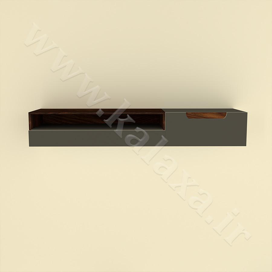 شلف و باکس دیواری مدل sh003 3 compress باکس دیواری چوبی مناسب برای کتابخانه با طراحی مدرن
