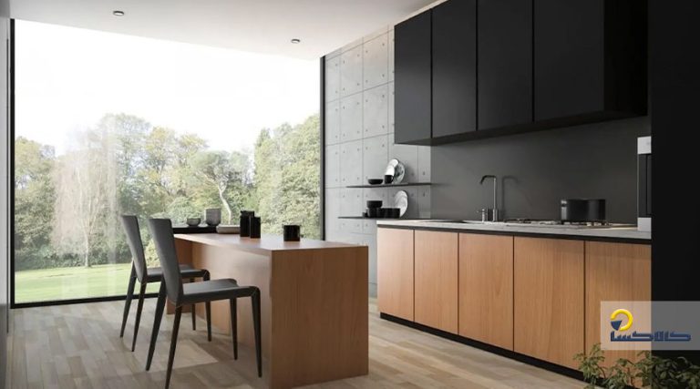 کابینت مدرن با متریال MDF و طراحی منحصر به فرد