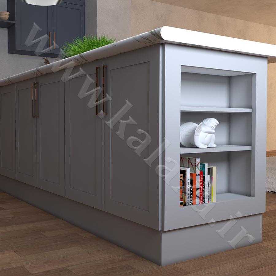کابینت جزیره آماده ممبران نئوکلاسیک مدل 200 2 compress جدیدترین مدل کابینت جزیره ای نئوکلاسیک