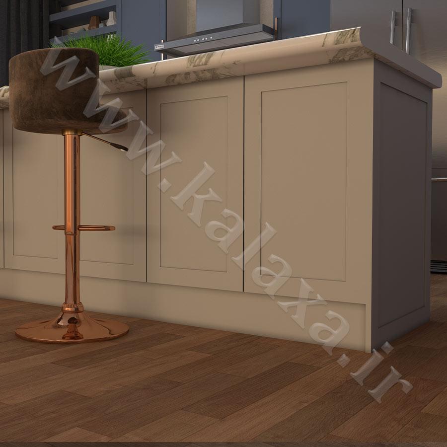 کابینت جزیره آماده ممبران نئوکلاسیک مدل 200 4 compress طراحی کابینت جزیره نئوکلاسیک برای آشپزخانه کوچک