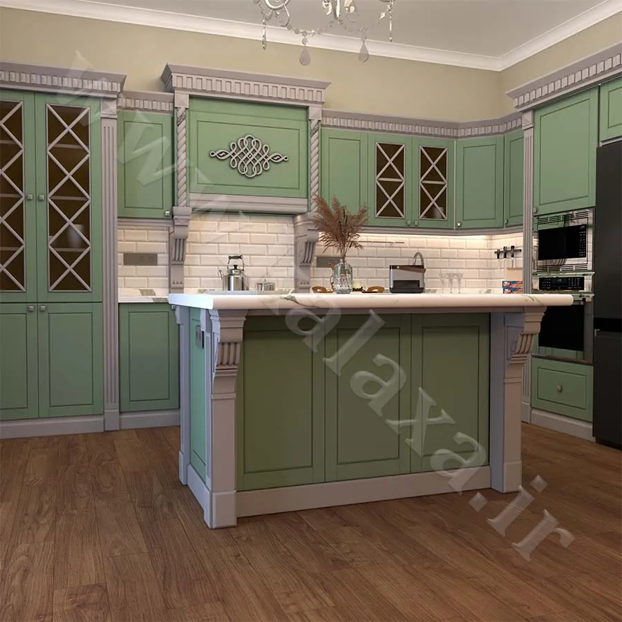 کابینت جزیره آماده ممبران نئوکلاسیک مدل 201 1