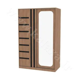 طراحی و ساخت کمد ریلی چوبی با کیفیت بالا