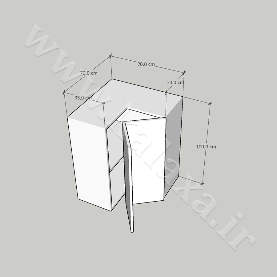 کابینت آماده یونیت دیواری گوشه ال شکل 6 خرید کابینت کنج و گوشهای دیواری با طرحهای مدرن و قیمت اقتصادی