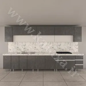 کابینت پله ای آماده نئوپان ۴ متری دستگیره مخفی — تصویر 3
