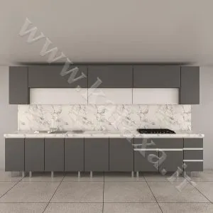 کابینت پلکانی پیش‌ساخته با طراحی مدرن و شیک