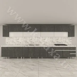 کابینت دوپله با طراحی سه‌بعدی