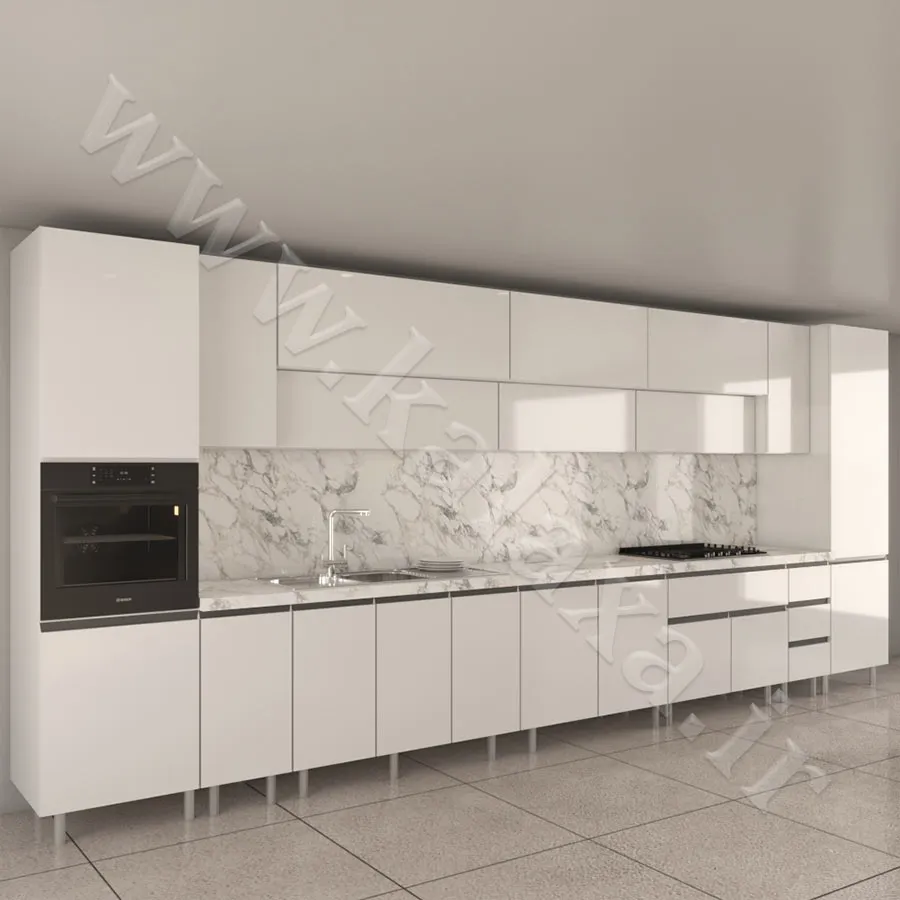 طرح جدید کابینت پلکانی آشپزخانه کوچک