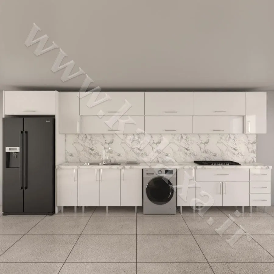 طراحی کابینت حجمی دوپله آماده