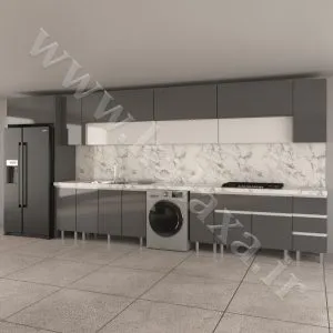 کابینت پله ای آماده هایگلاس ترک