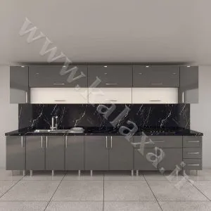 کابینت حجمی آماده با روکش براق و مدرن