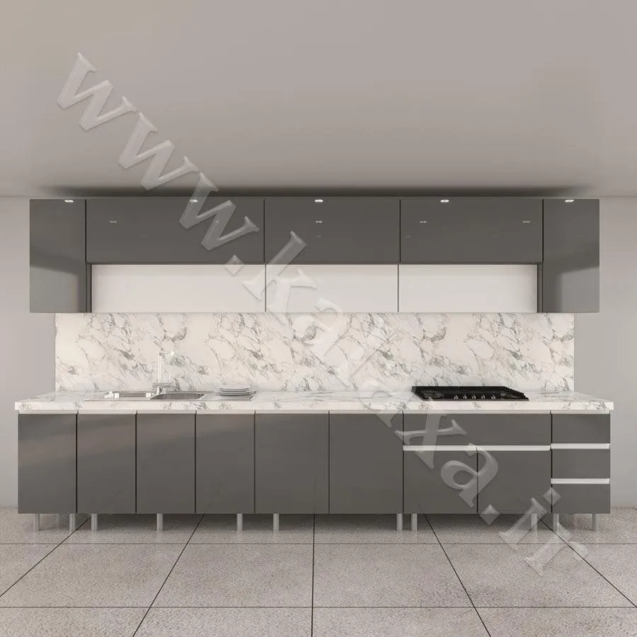 طراحی و ساخت کابینت پلکانی پیش ساخته برای آشپزخانه کوچک