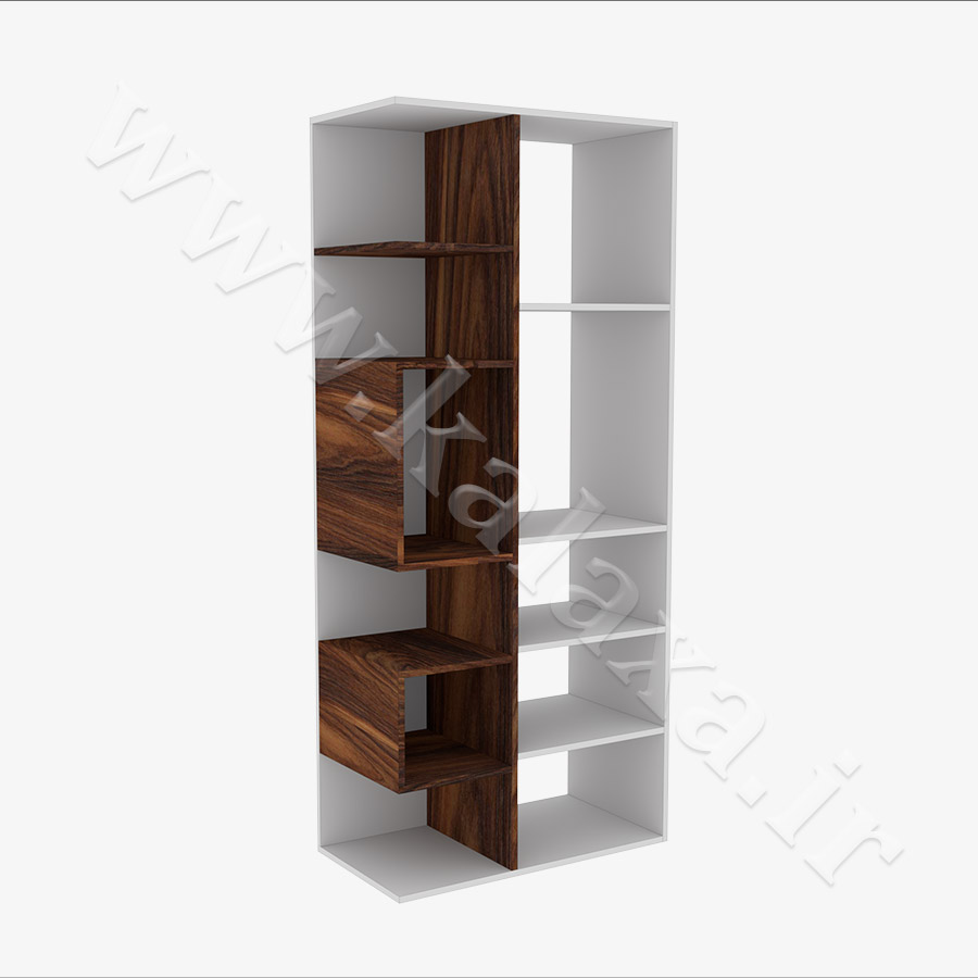 کتابخانه چوبی مدل 109 2 خرید کتابخانه مدرن، خانگی و اداری