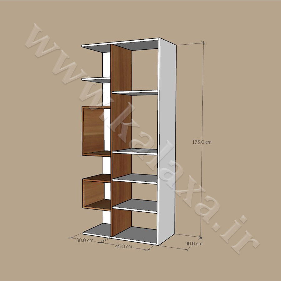 کتابخانه چوبی مدل 109 5 کتابخانه چوبی مدل 109 5