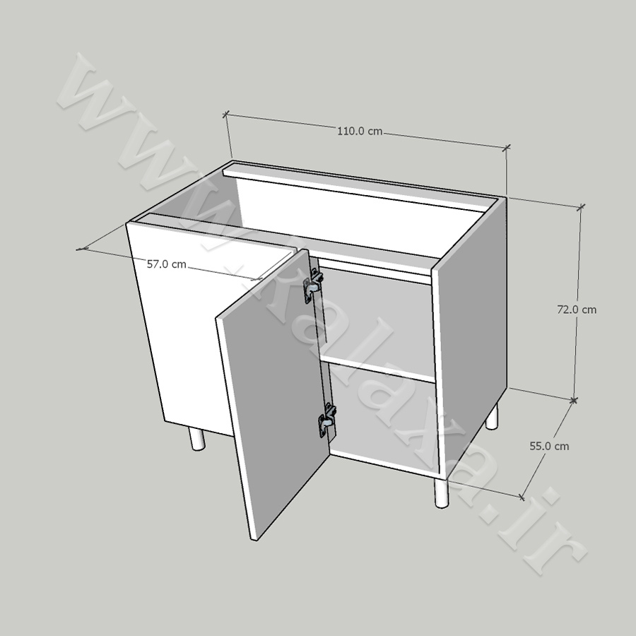 کنج زمینی اندازه110 ایدههای طراحی کابینت کنج برای آشپزخانه مدرن و مینیمال