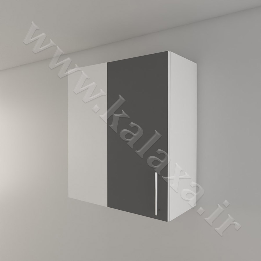 یونیت آماده کابینت تکی دیواری گوشه درب چپ ثابت 2 خرید یونیت گوشه مورب دیواری آماده با قیمت ارزان